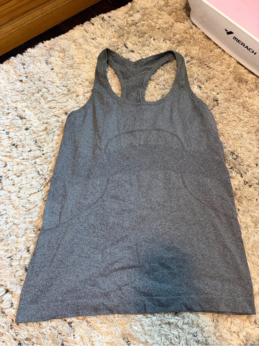 lululemon athletica Gray Racerback Tank Top